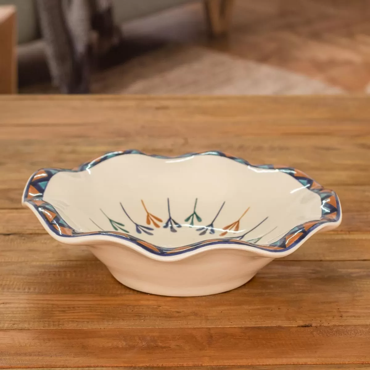 Novica Antigua Breeze Ceramic Fruit Bowl