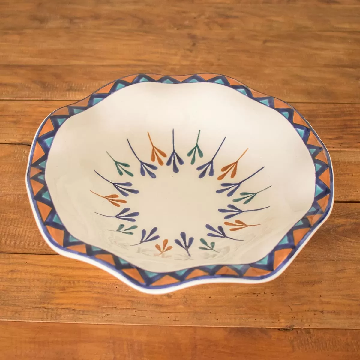 Novica Antigua Breeze Ceramic Fruit Bowl