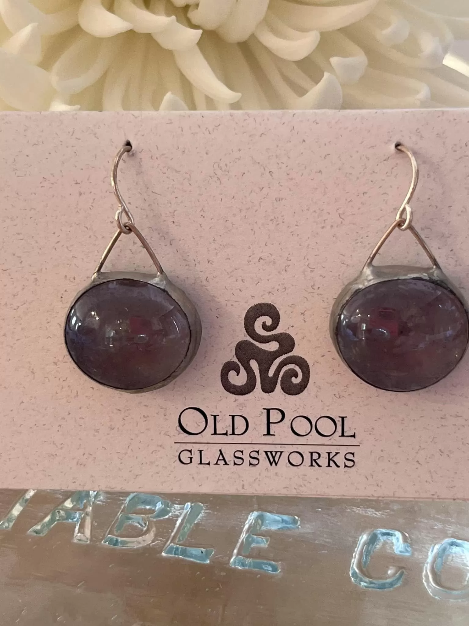 Old Pool Glass Works Earrings