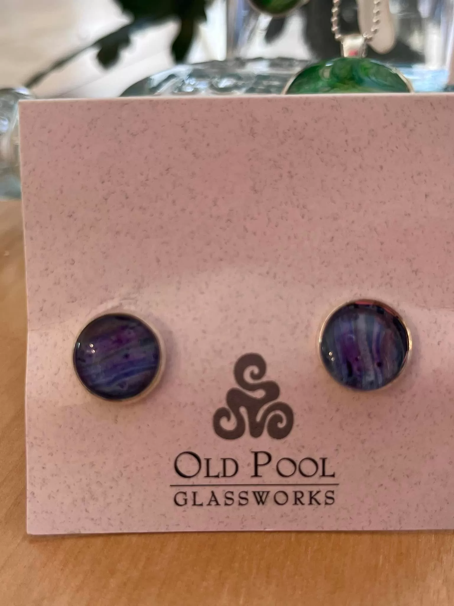 Old Pool Glass Works Earrings