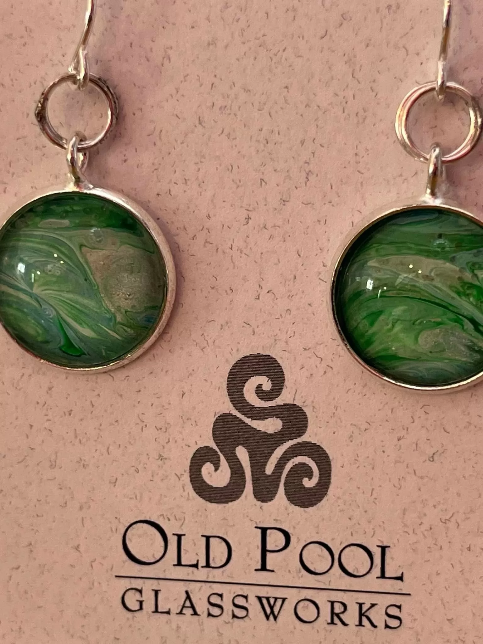 Old Pool Glass Works Earrings