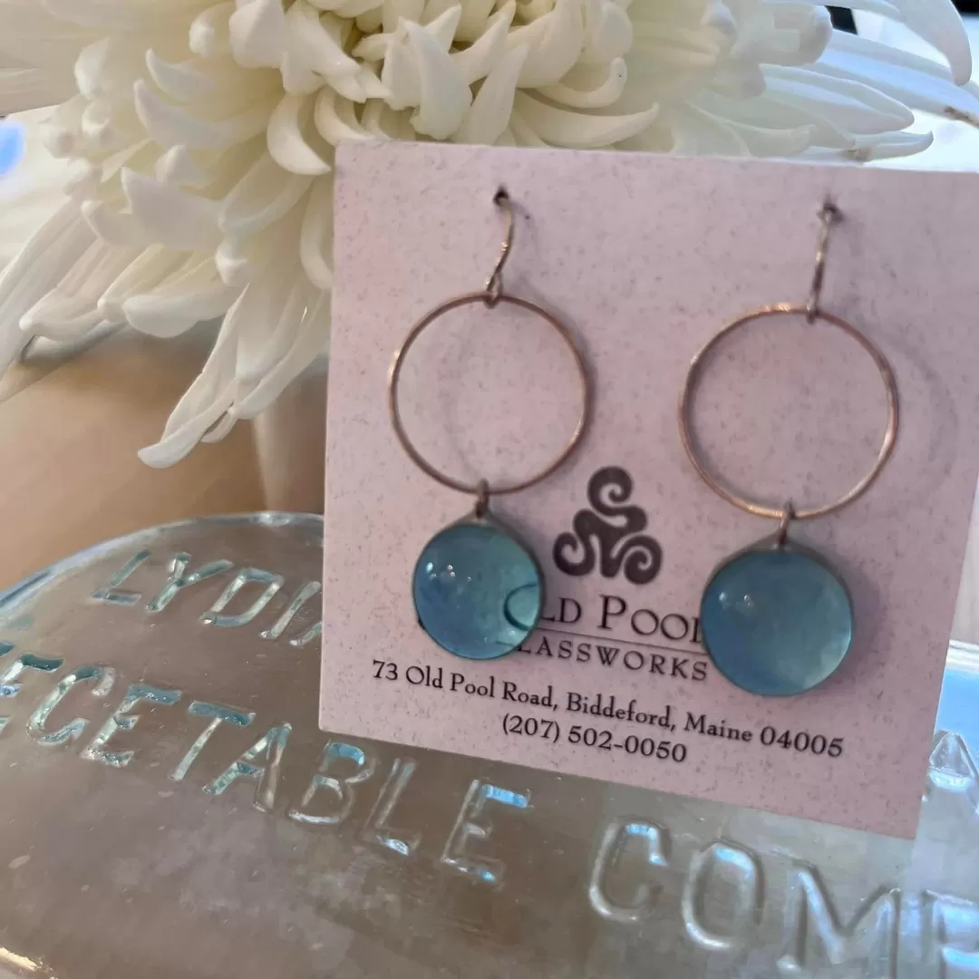 Old Pool Glass Works Earrings