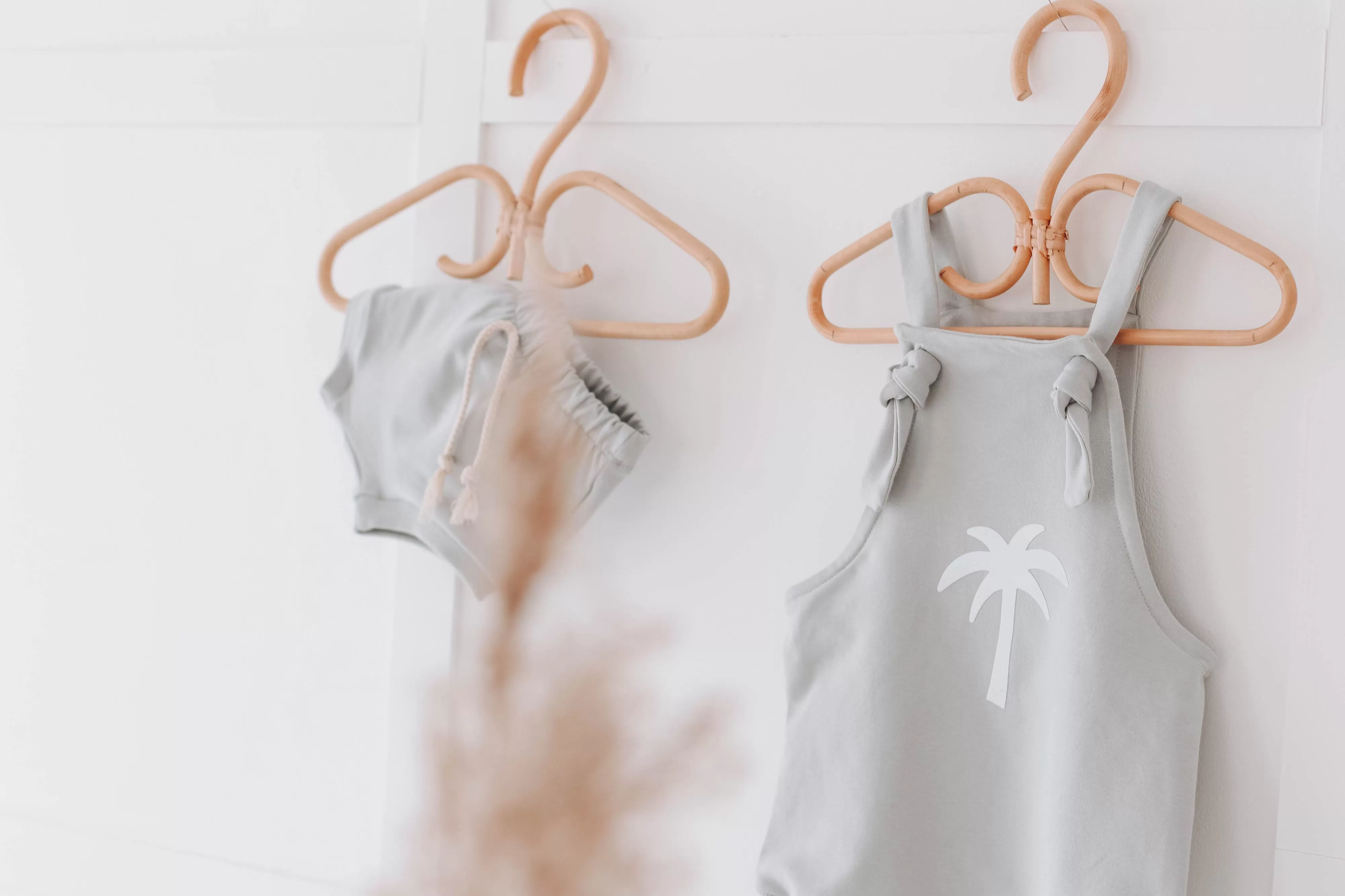 PALM Tree Stone bummie romper