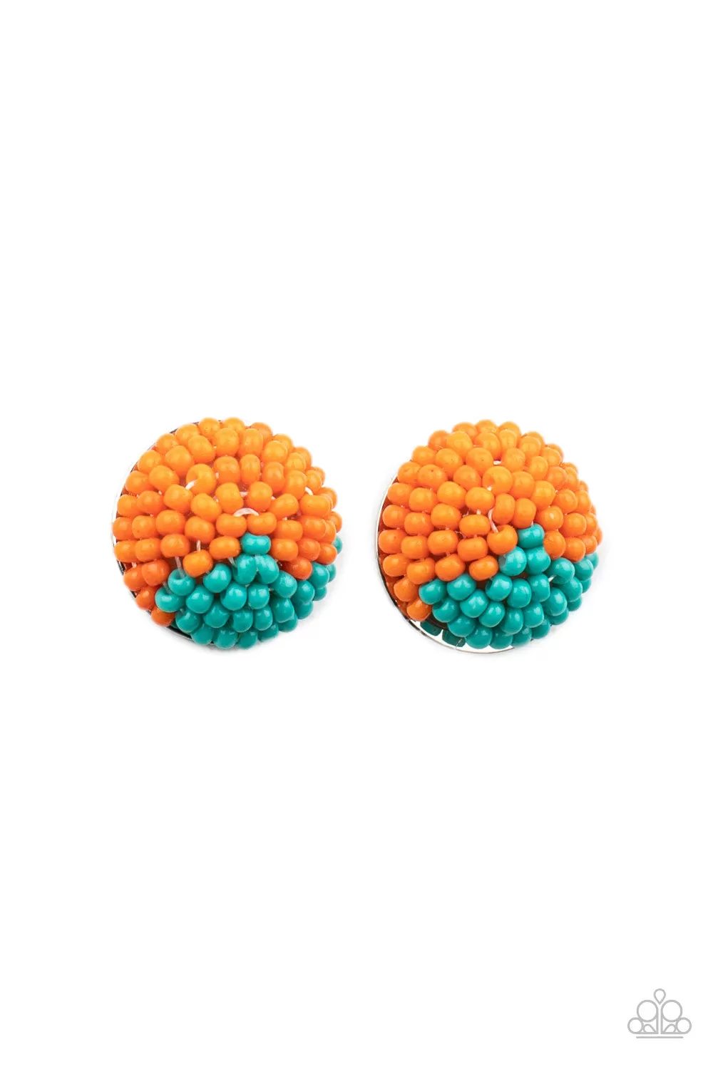 Paparazzi Accessories - As Happy As Can BEAD - Orange Earrings