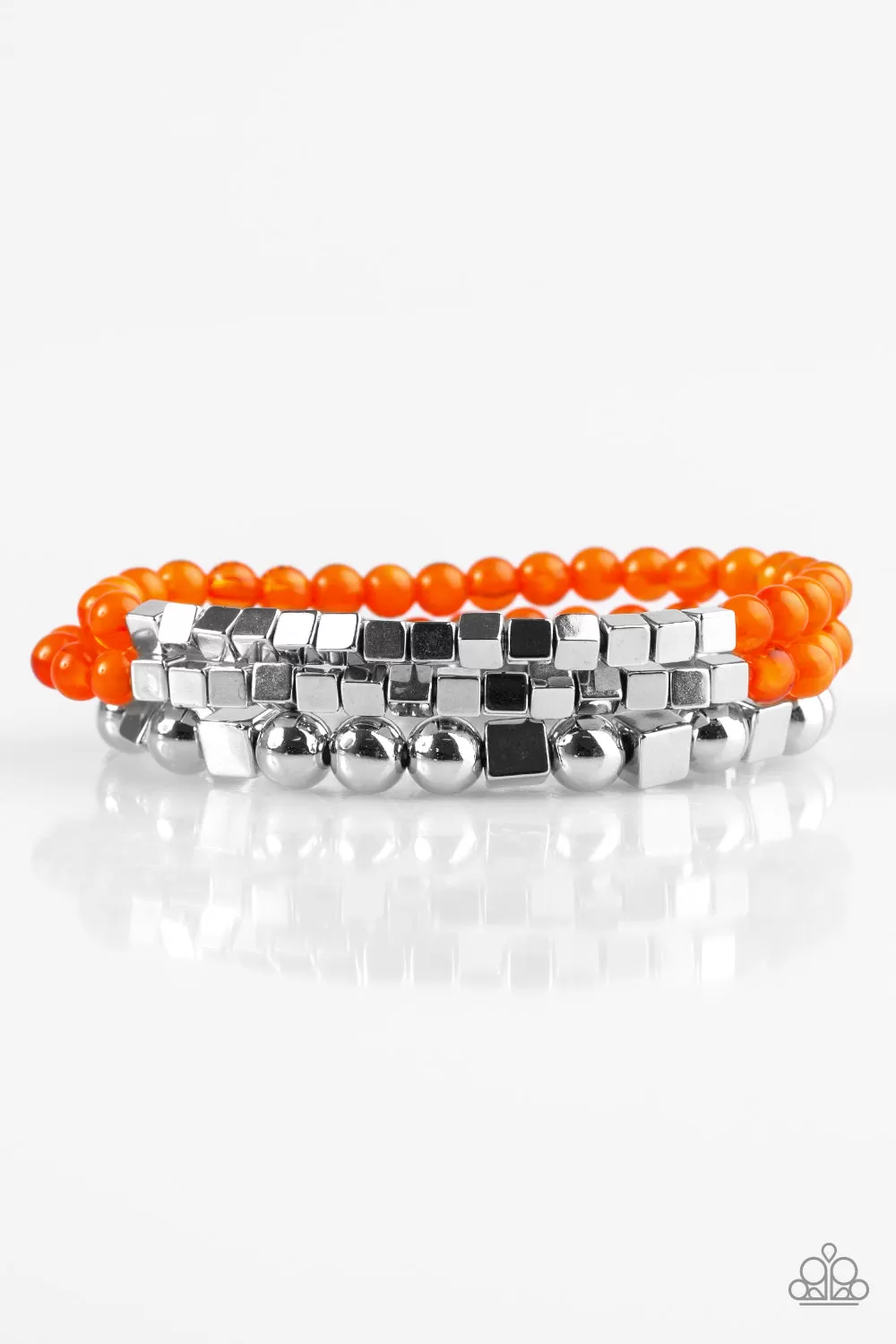 Paparazzi Accessories - Take Shape - Orange Bracelet