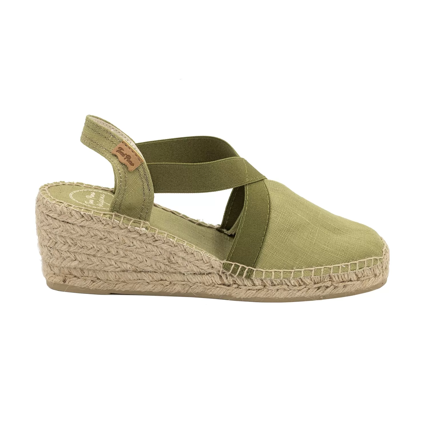 Plain Linen Wedge Espadrille for Women - Ter