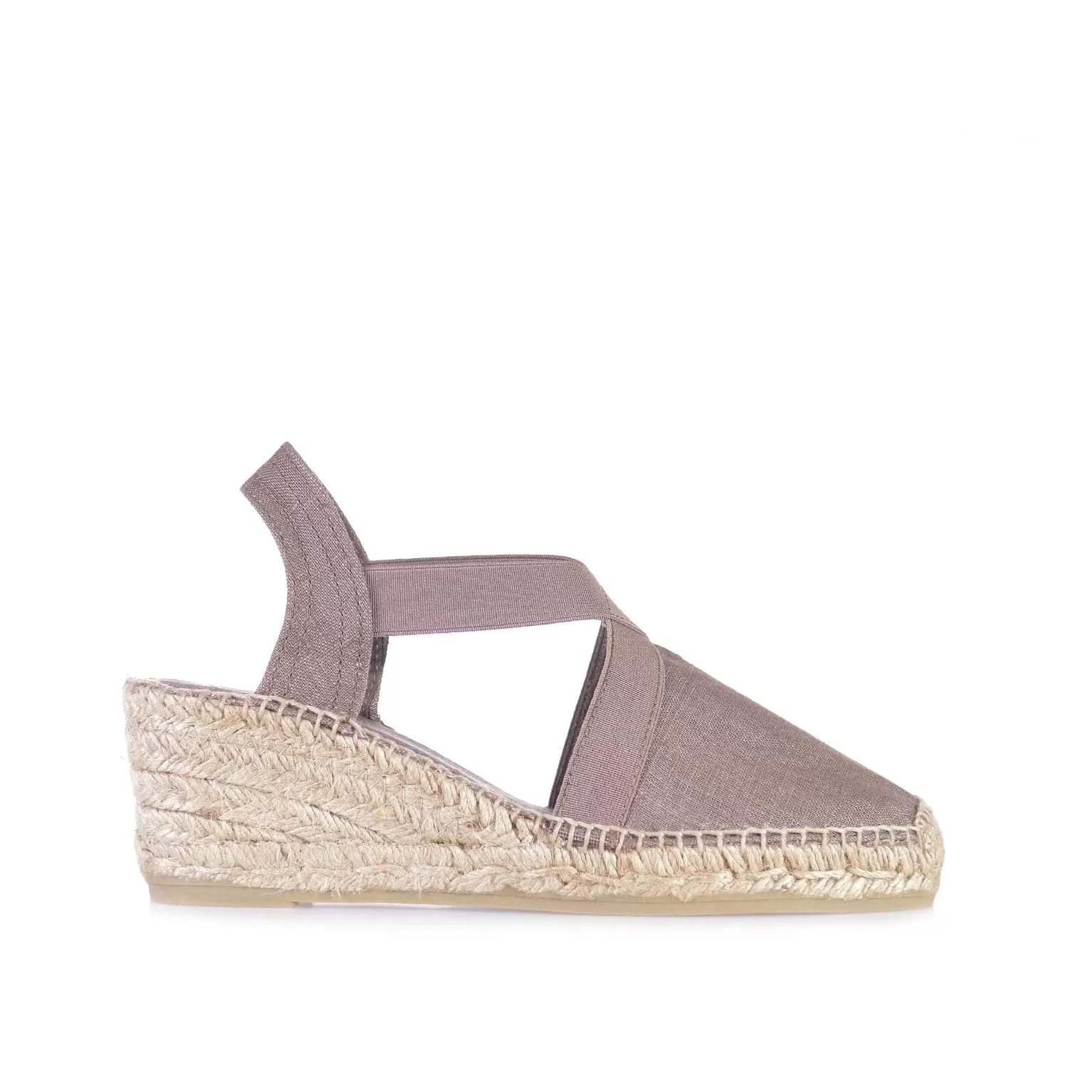 Plain Linen Wedge Espadrille for Women - Ter