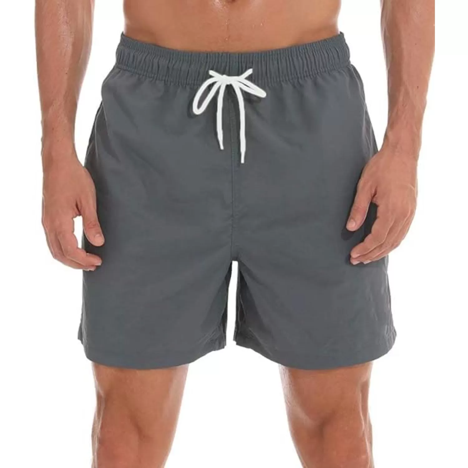 Quick Dry Beach Shorts With Zipper Pockets