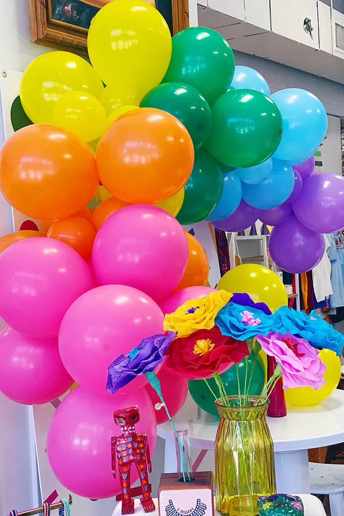 Rainbow Balloon Arch Kit - 60 Balloons