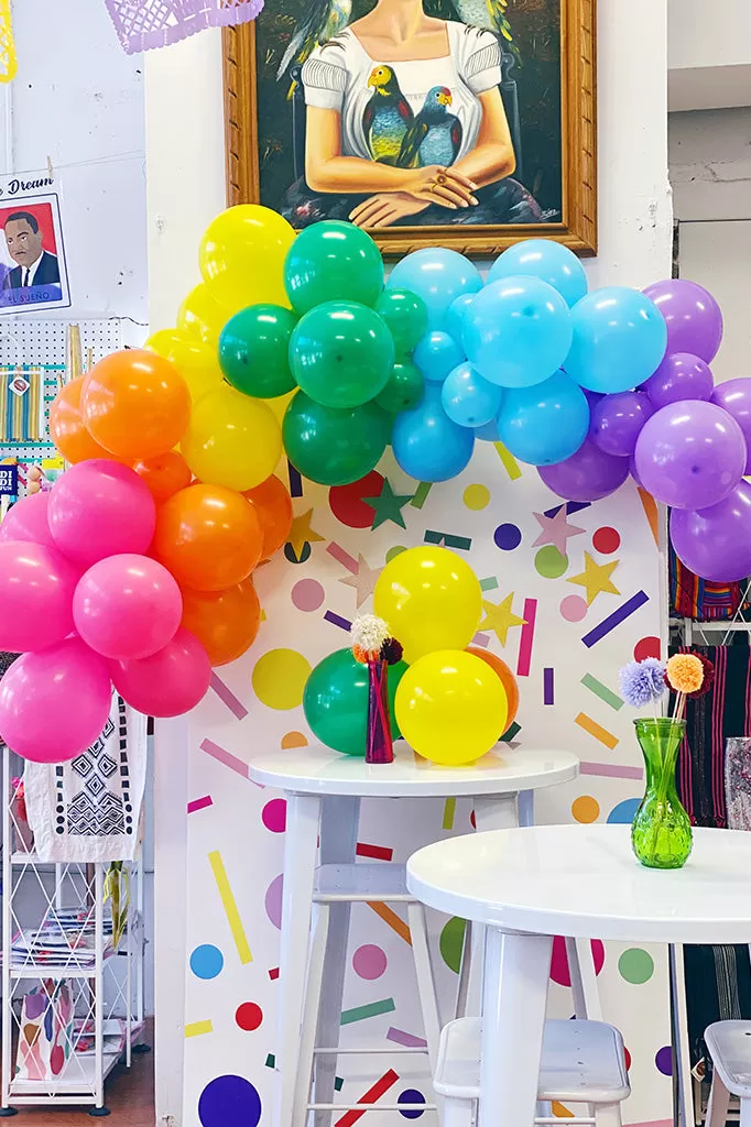 Rainbow Balloon Arch Kit - 60 Balloons