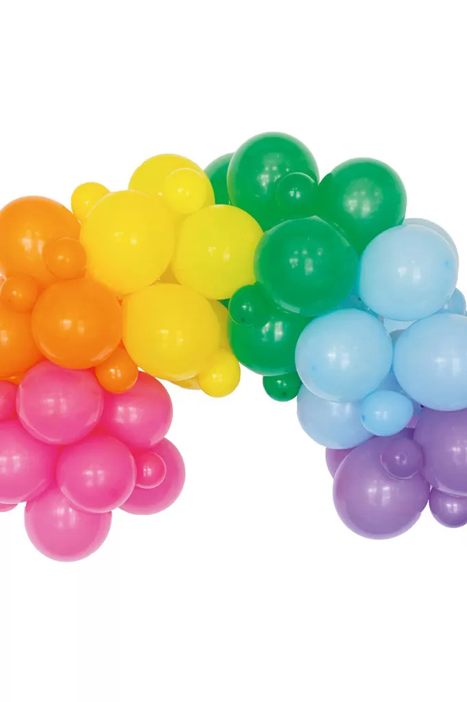 Rainbow Balloon Arch Kit - 60 Balloons