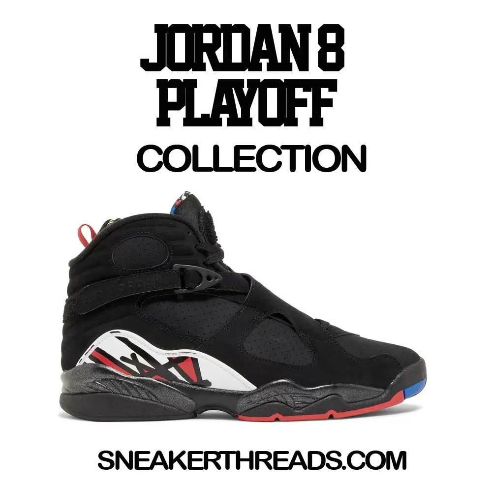 Retro 8 Playoffs Shirt - Dripping Greatness - Black