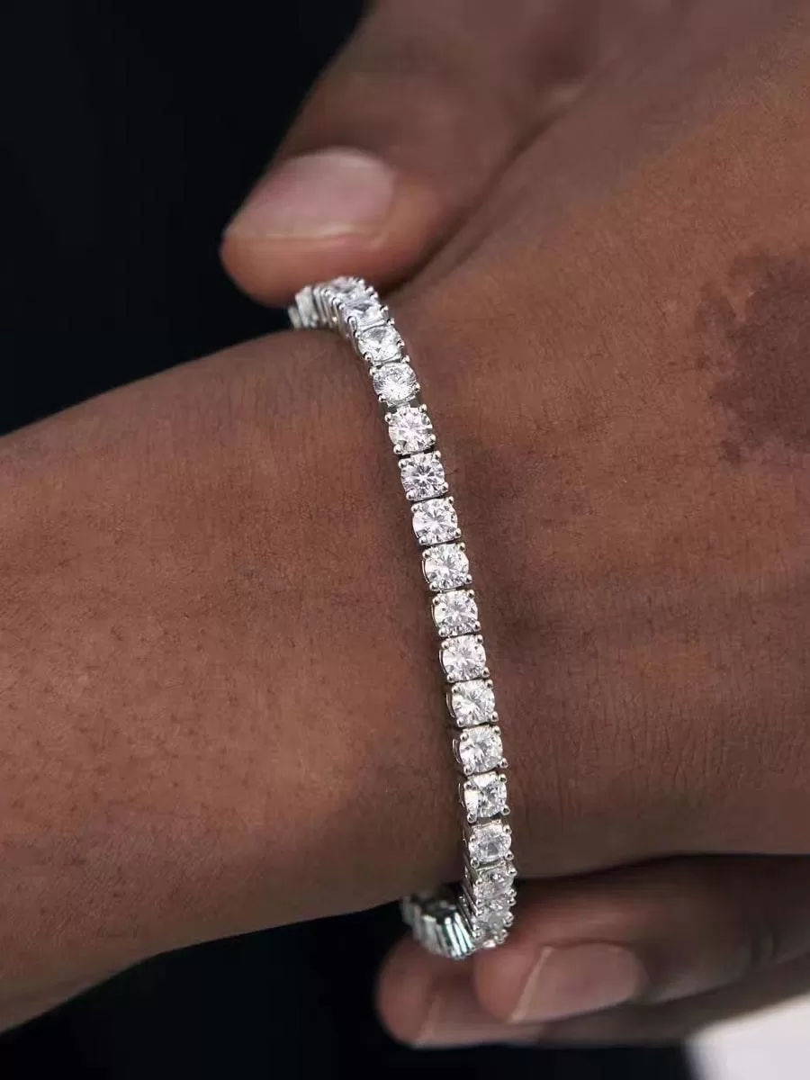 RSB-220 Moissanite White Tennis Bracelet