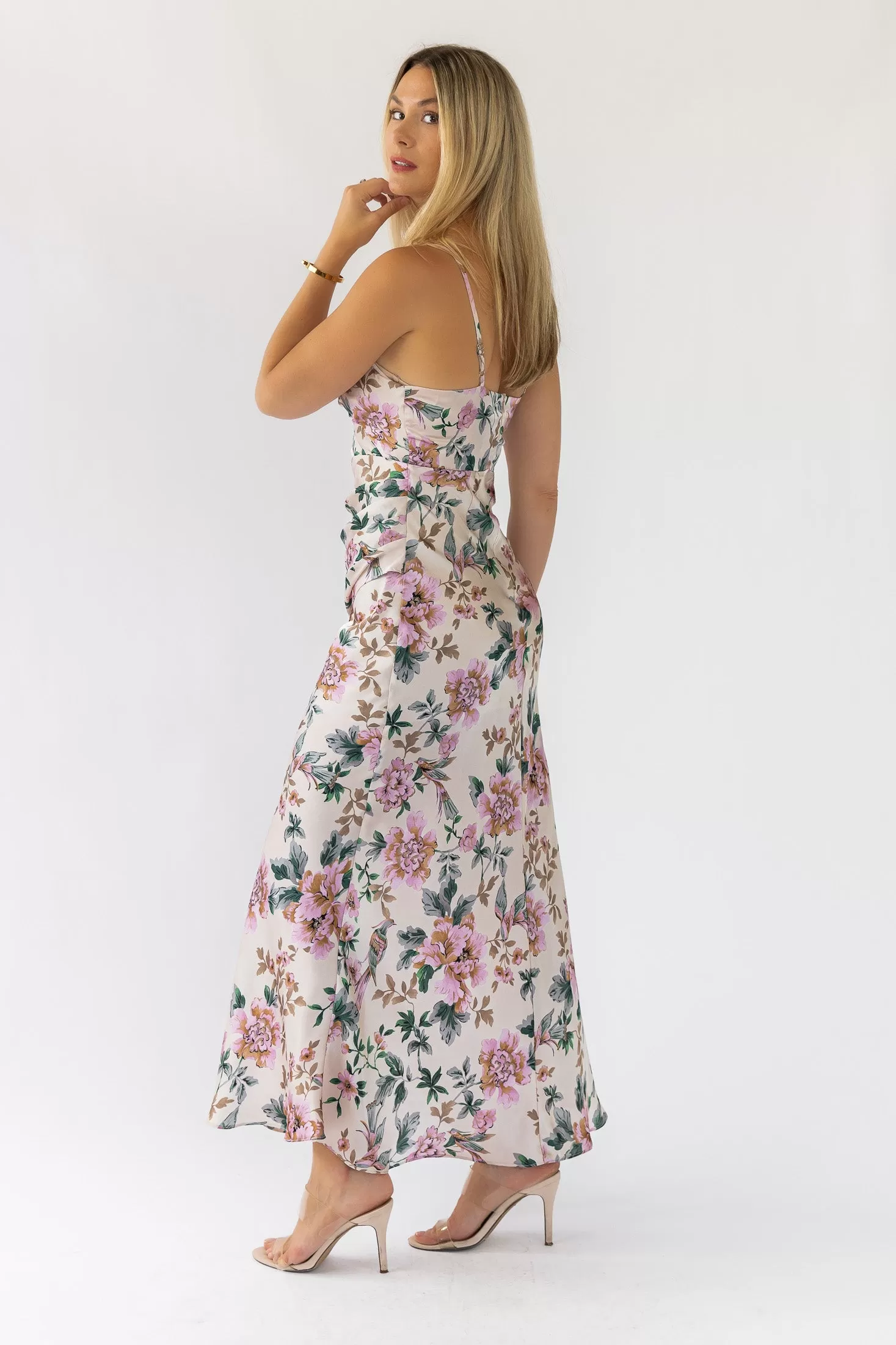 Scarlette Ivory Floral Midi Dress