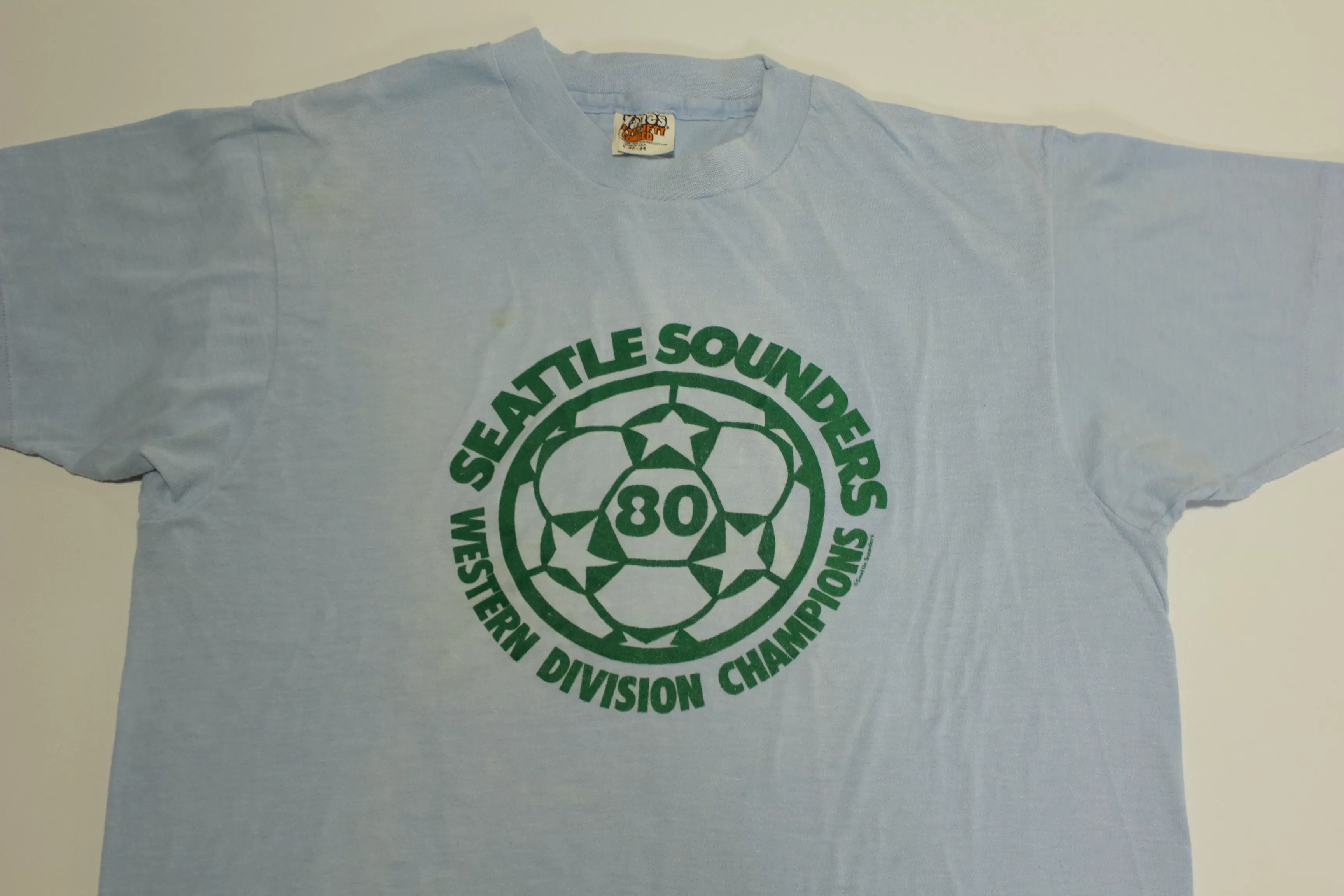 Seattle Sounders 1980 Western Division Champions Vintage 80's Hanes Soccer T-Shirt