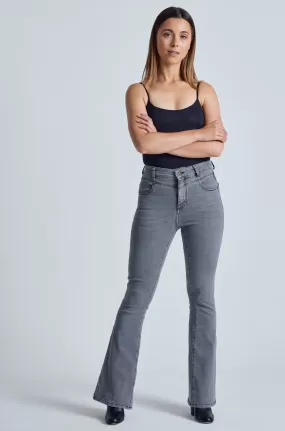 Silver Fox Mavis High Waisted Skinny flared Jeans - GOTS Certified Organic Cotton and Recycled Polyester