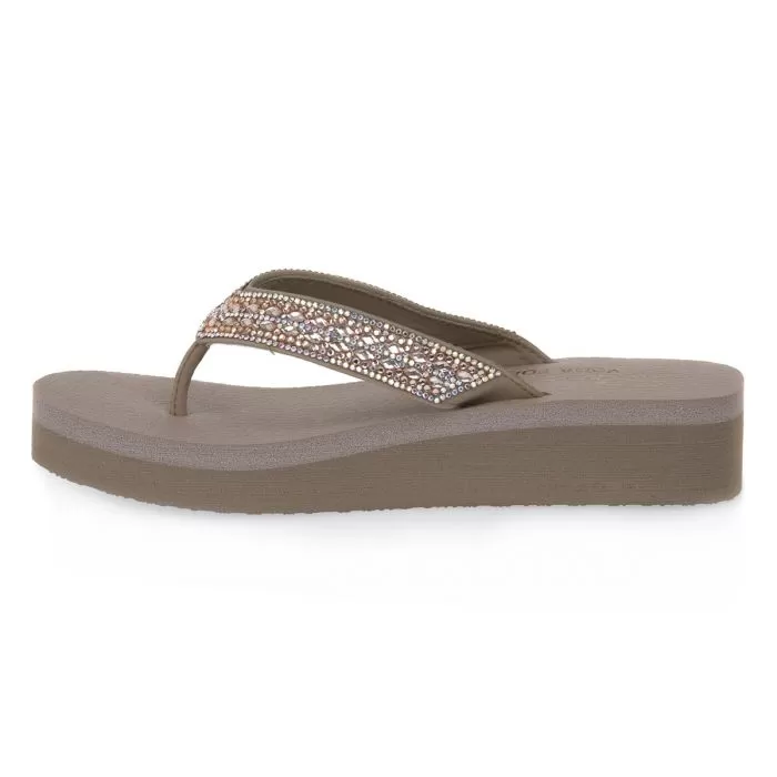 Skechers women's flip flops Vinyasa Glory Day 31619/TPE taupe 