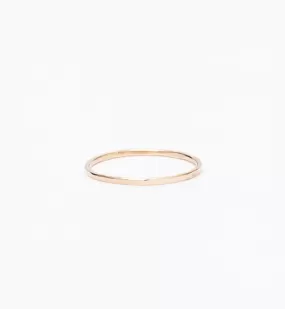 Thin Hammered Band Ring