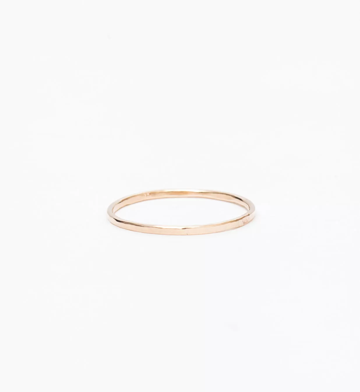 Thin Hammered Band Ring