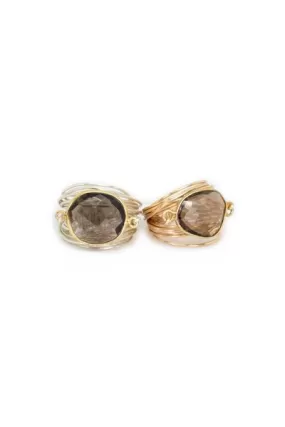 Torrey Ring with Smoky Quartz