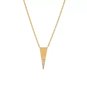 Tristan Gold Diamond Triangle Necklace