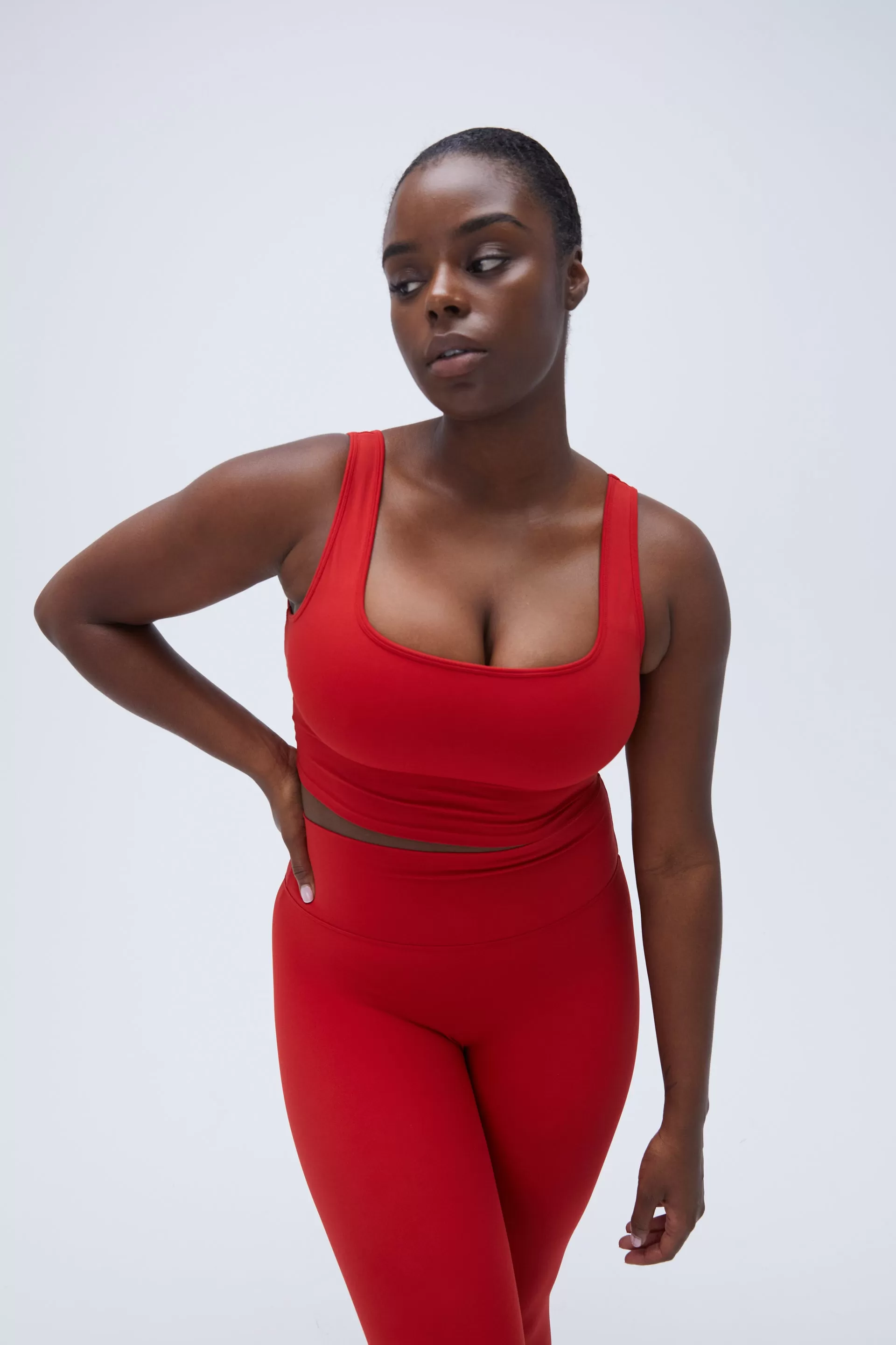 Ultimate Square Neck Bra - Classic Red