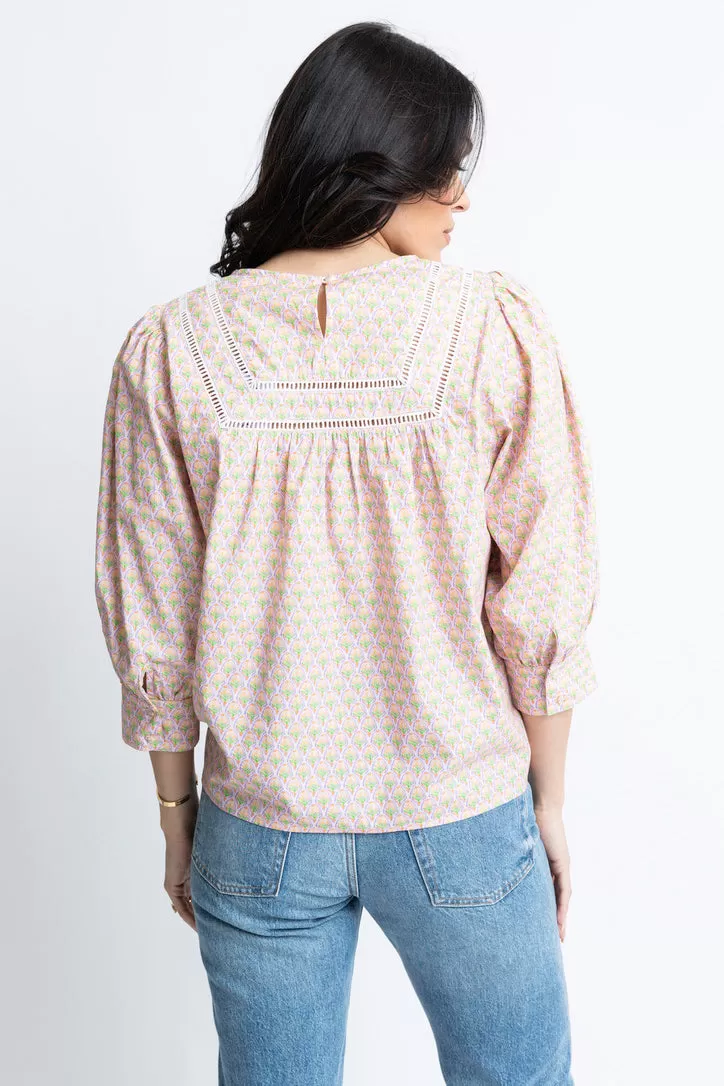 Vintage Paris Floral Top