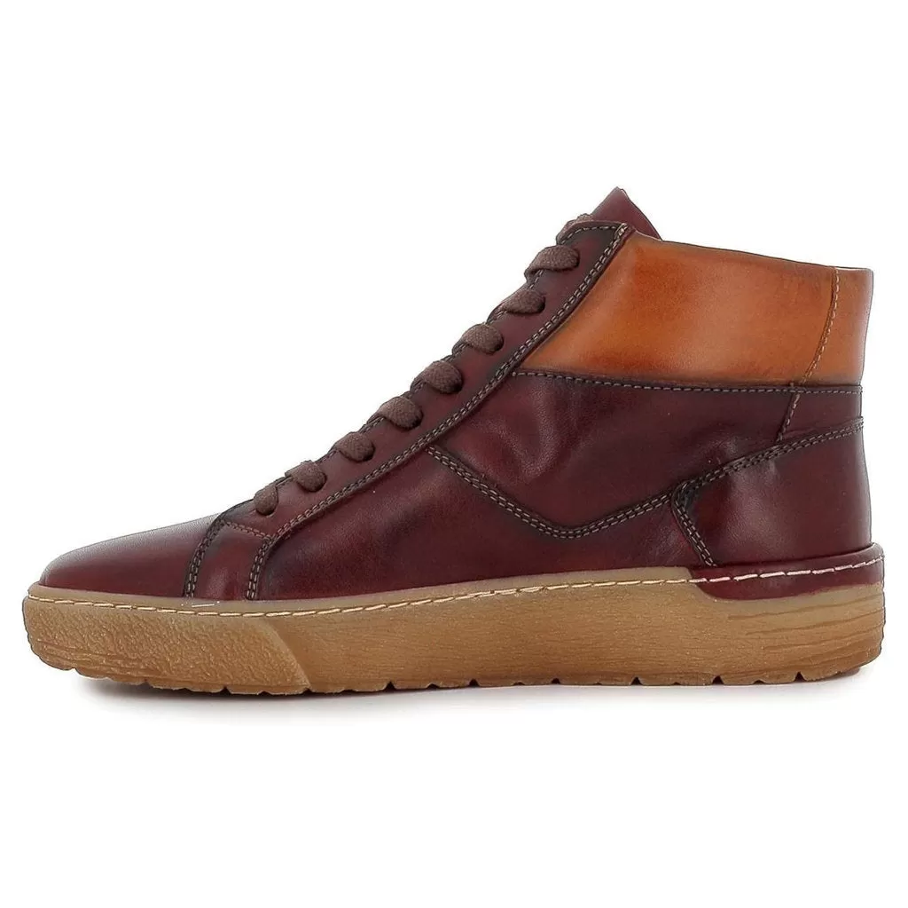 Vitoria Calfskin Leather Women's Zip Up Sneakers