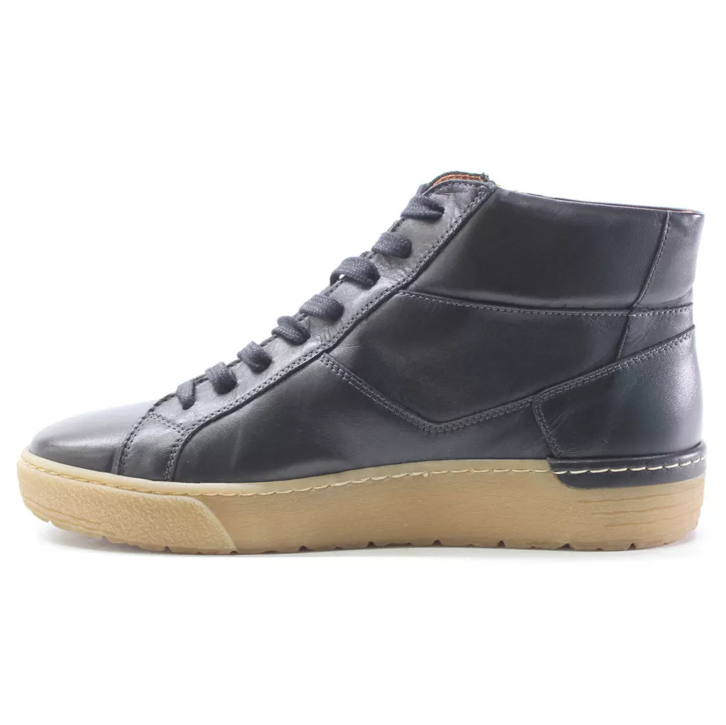 Vitoria Calfskin Leather Women's Zip Up Sneakers