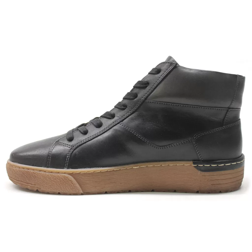 Vitoria Calfskin Leather Women's Zip Up Sneakers