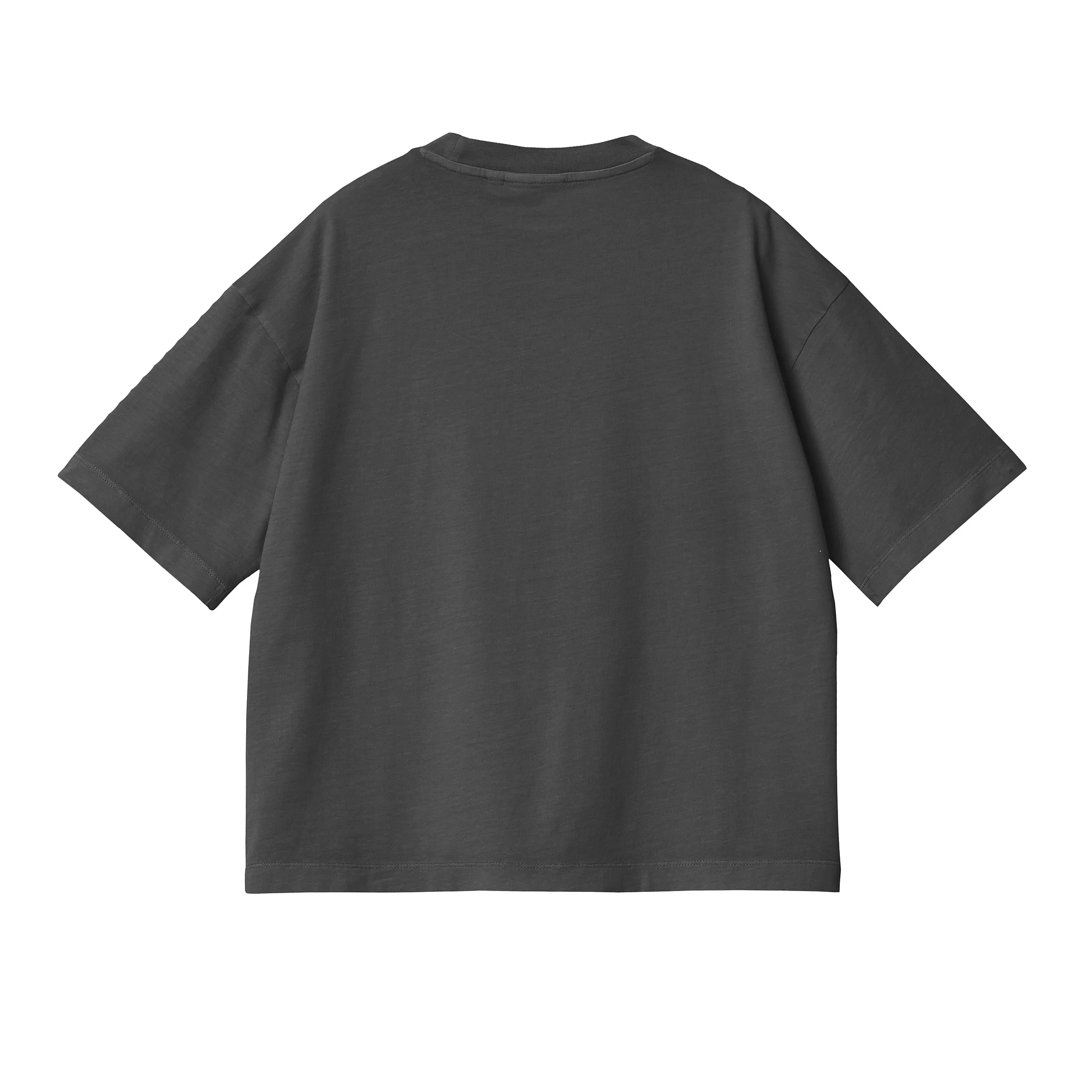 W' S/S NELSON T-SHIRT CHARCOAL GARMENT DYED