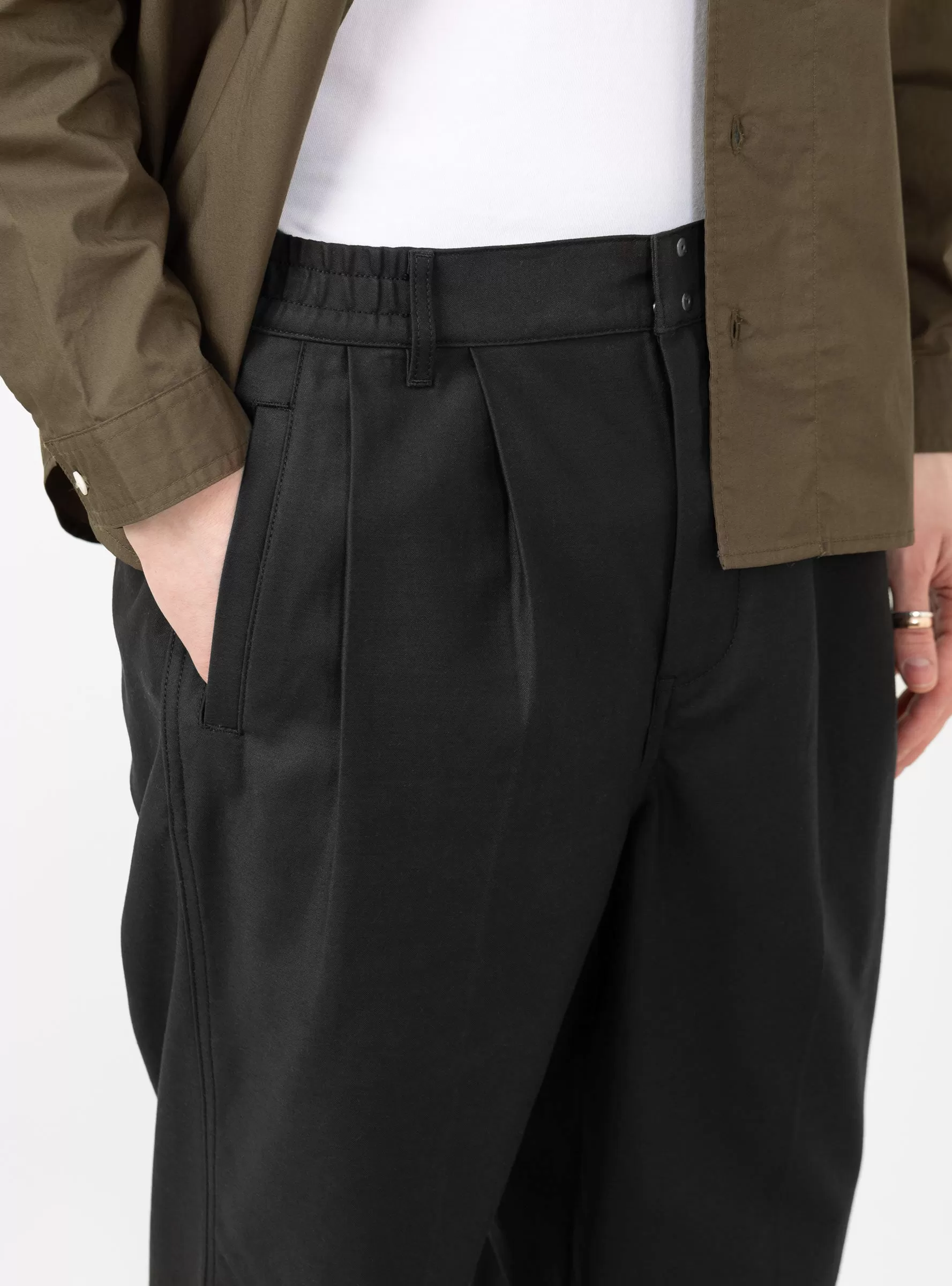 Wide Easy Pants Black