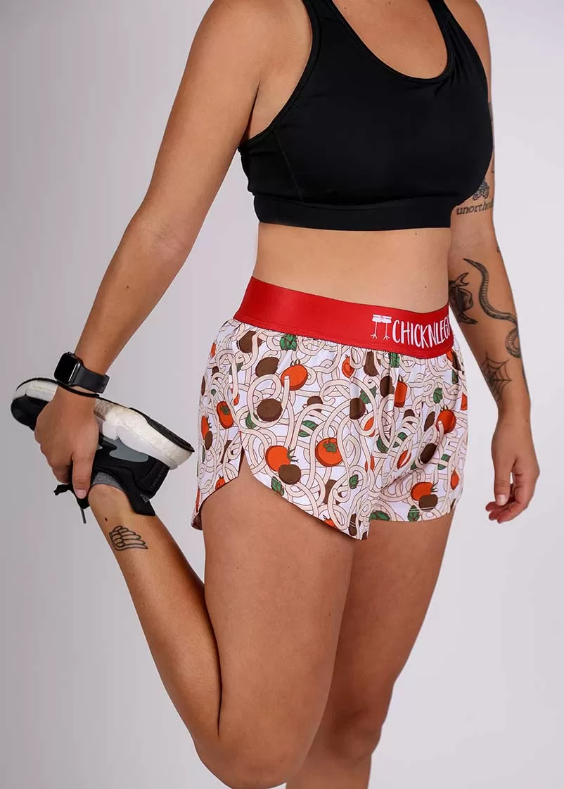 Women's Pasta Night 1.5" Split Shorts