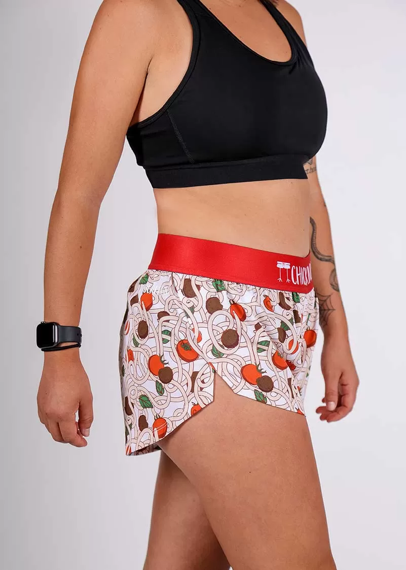 Women's Pasta Night 1.5" Split Shorts